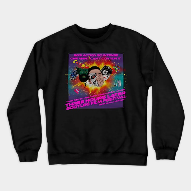 80s Film Festival Commemorative Shirt Crewneck Sweatshirt by Three Hours Later